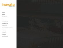 Tablet Screenshot of inovatafoods.com